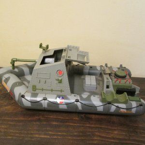 Vintage 1986 Lanard Toys 14" Military Army Camo Assault River Patrol Boat Raft